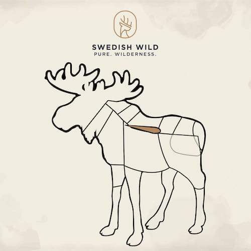 Swedish Wild Älg Älginnerfilé - Hel